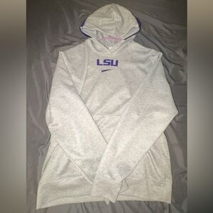 Nike Gray and Purple Men's Sweater